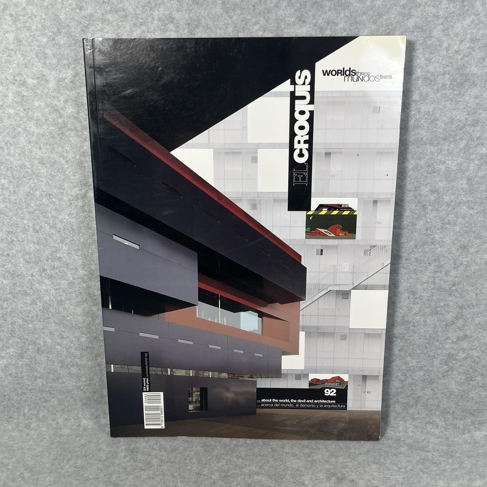 El Croquis 92 Worlds Three Mundos Architecture Book 1998 Softcover‎ Magazine